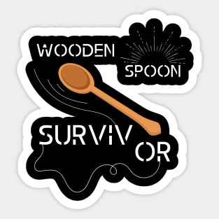 WOODEN SPOON SURVIVOR Sticker